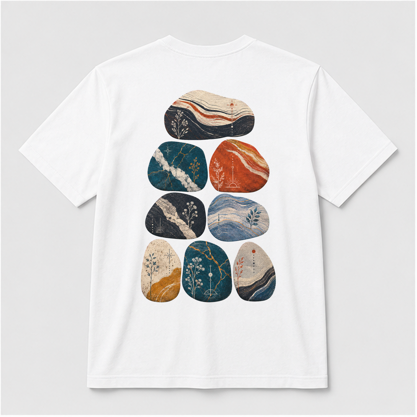 Field Stone Color Study Graphic T-Shirt - POD-20260728-074_white_back_mockup