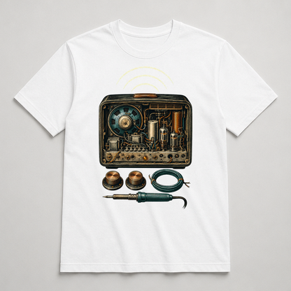 Midnight Radio Bench Graphic T-Shirt - POD-20260728-075_white_front_mockup