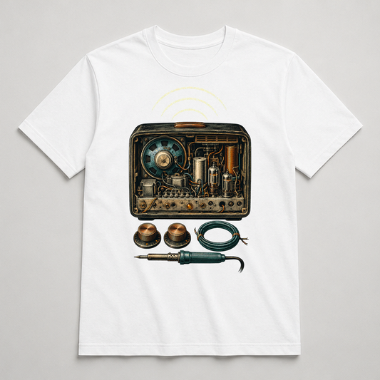 Midnight Radio Bench Graphic T-Shirt - POD-20260728-075_white_front_mockup
