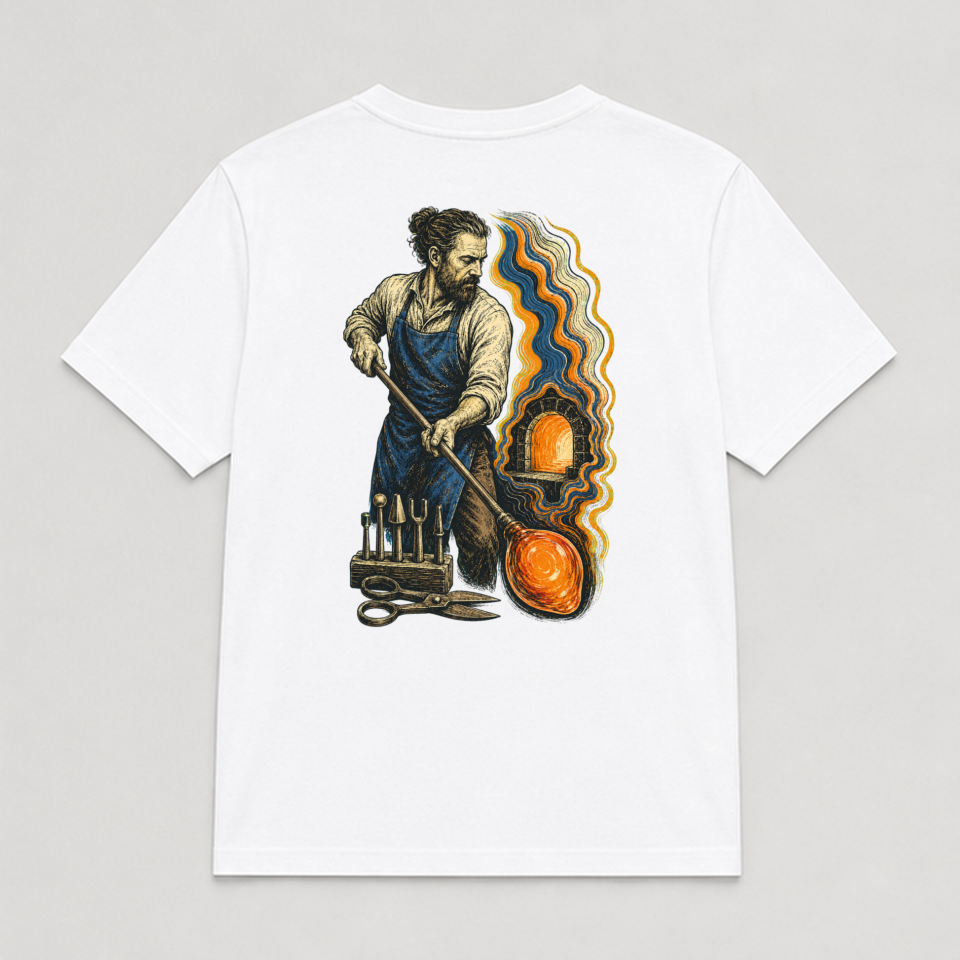 Glass Tide Workshop Graphic T-Shirt - POD-20260728-079_white_back_mockup