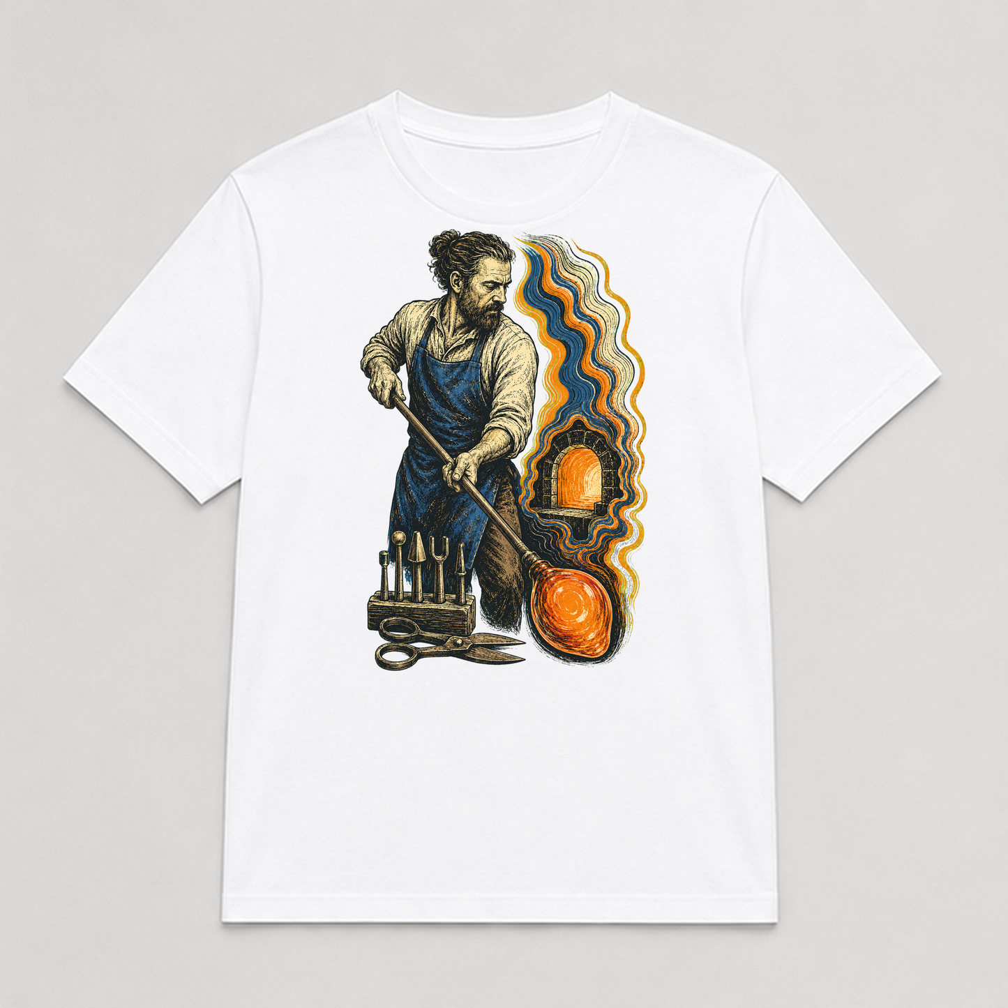 Glass Tide Workshop Graphic T-Shirt - POD-20260728-079_white_front_mockup