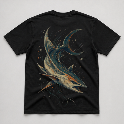 Abyssal Current Specimen Graphic T-Shirt - POD-20260804-076_black_back_mockup