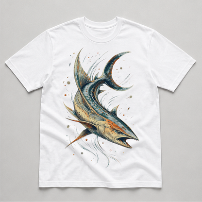 Abyssal Current Specimen Graphic T-Shirt - POD-20260804-076_white_front_mockup