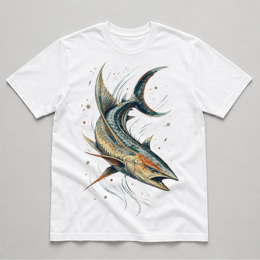 Abyssal Current Specimen Graphic T-Shirt - POD-20260804-076_white_front_mockup
