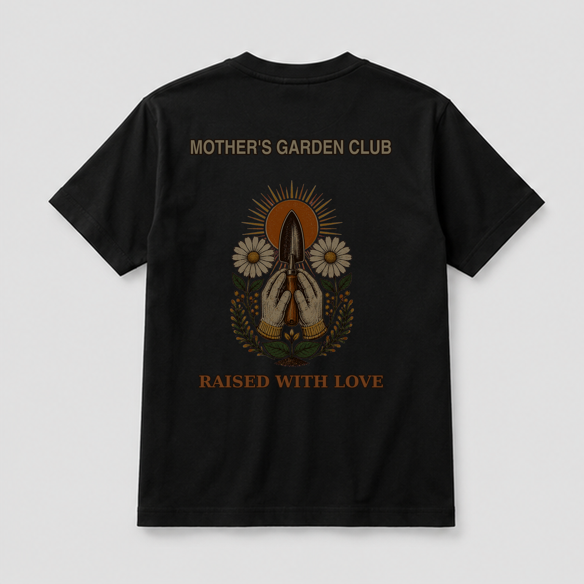 Mother's Garden Club Retro Graphic T-Shirt - POD-20260805-084_black_back_mockup