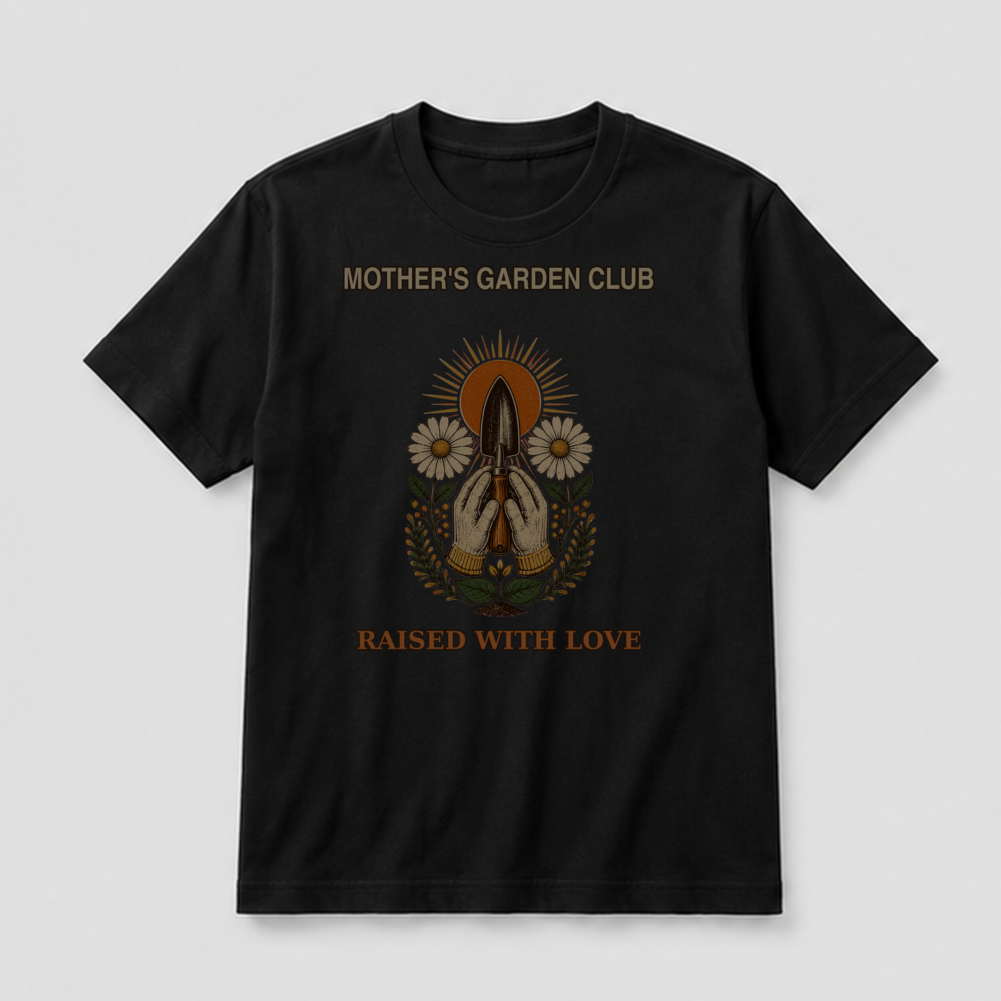 Mother's Garden Club Retro Graphic T-Shirt - POD-20260805-084_black_front_mockup