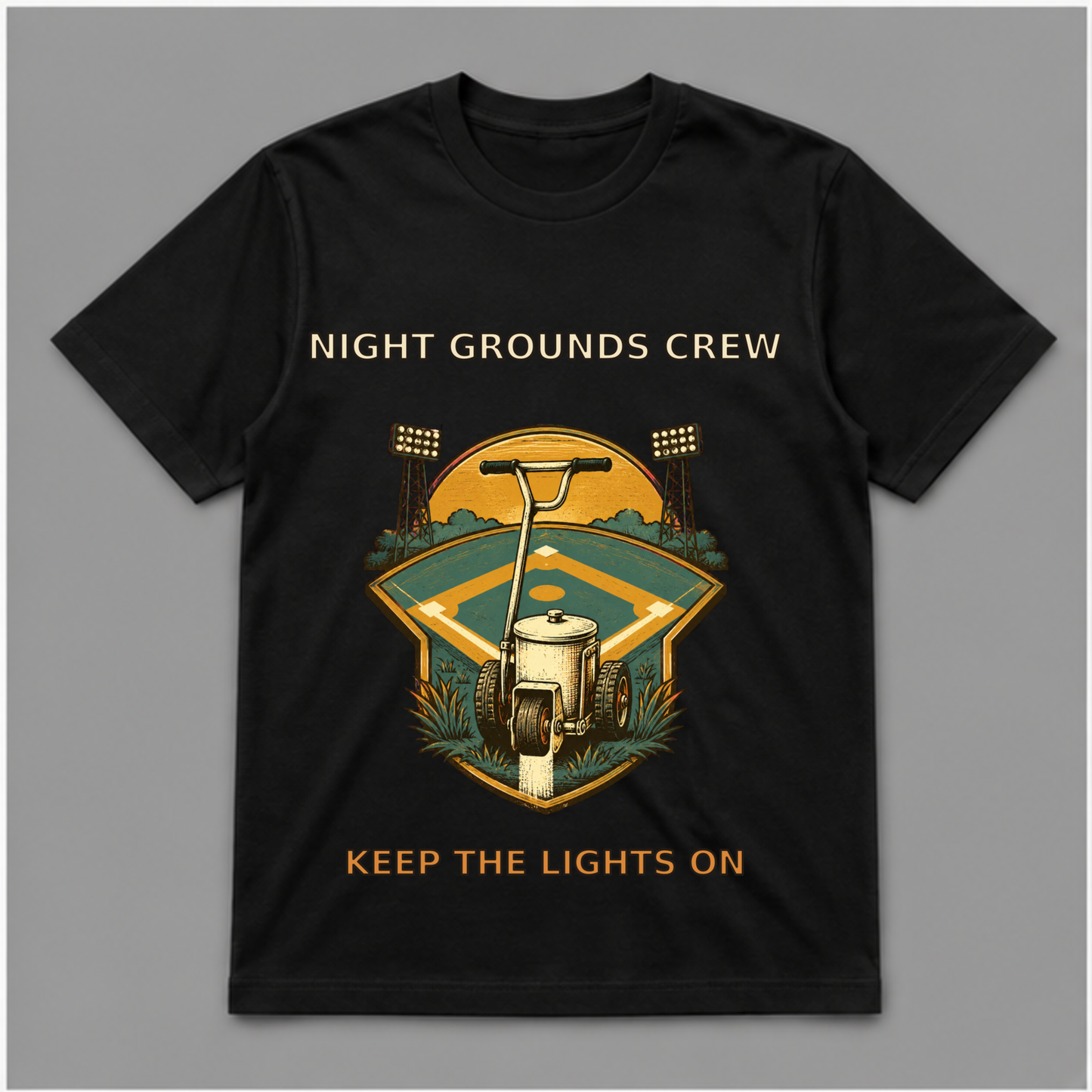 Night Grounds Crew Vintage Baseball Graphic T-Shirt - POD-20260805-085_black_front_mockup