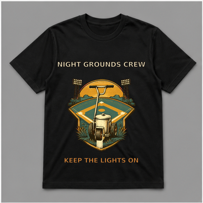 Night Grounds Crew Vintage Baseball Graphic T-Shirt - POD-20260805-085_black_front_mockup