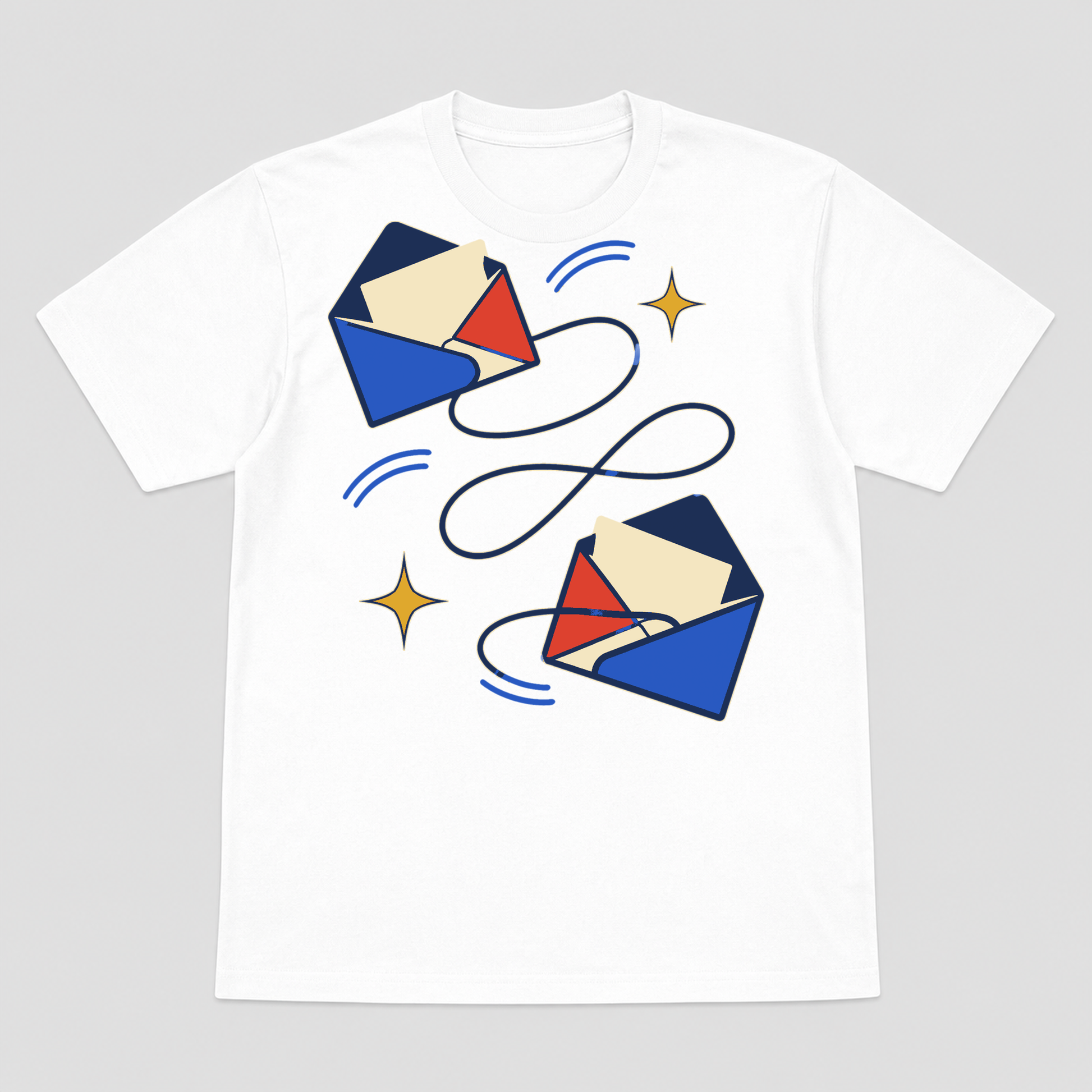 Longhand Relay Graphic T-Shirt - POD-20260806-113_white_front_mockup