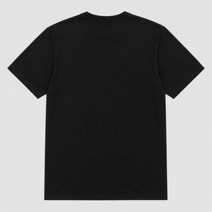 Garden Royalty Cabbage Crest Graphic T-Shirt - POD-20260807-114_black_back_mockup