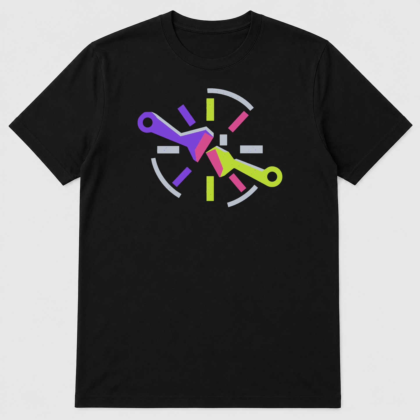Escapement Pulse Exchange Horology Graphic T-Shirt - POD-20260811-146_black_front_mockup