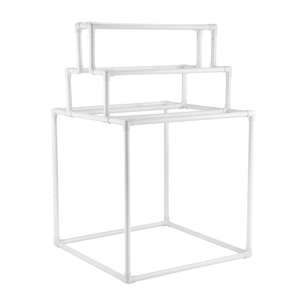 VEVOR Towel Rack, Freestanding Pool Towel Hanger Stand for O 8 Bars PVC White