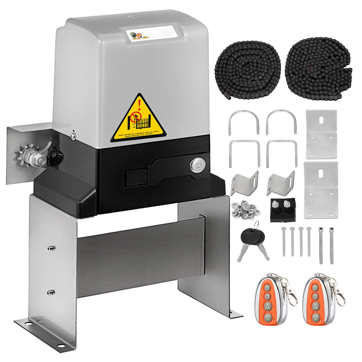 VEVOR Sliding Gate Opener, Electric Driveway Gate Operator w 1400 lbs / 370 W