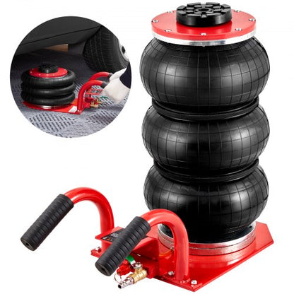 VEVOR pneumatic air jack 3 Ton | Side Handle | Red