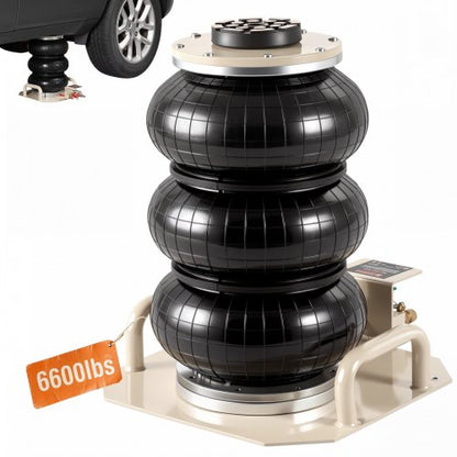 VEVOR pneumatic air jack 3 Ton | Side Handle | White
