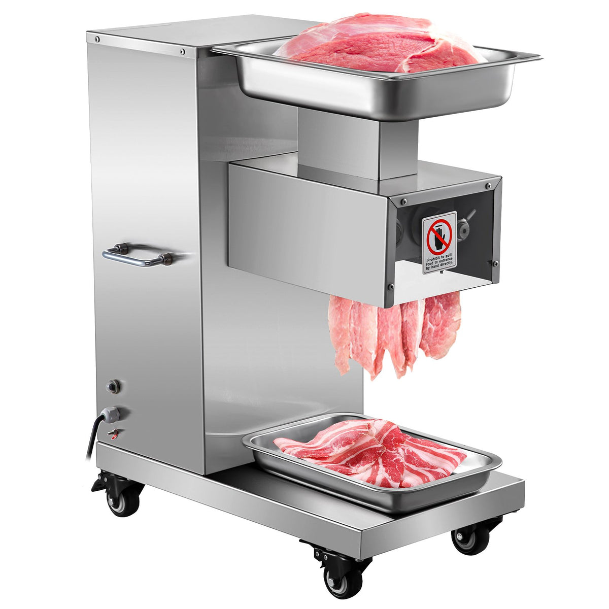 VEVOR Commercial Electric Meat Cutter, 750W, 1100 lb/h, 3 mm 3 mm