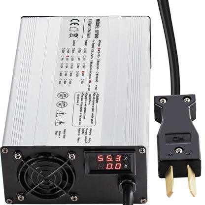 VEVOR Golf Cart Battery Charger, 36V/48V Smart Charger for L 36V | 18A | Splayed Plug, Lead-Acid