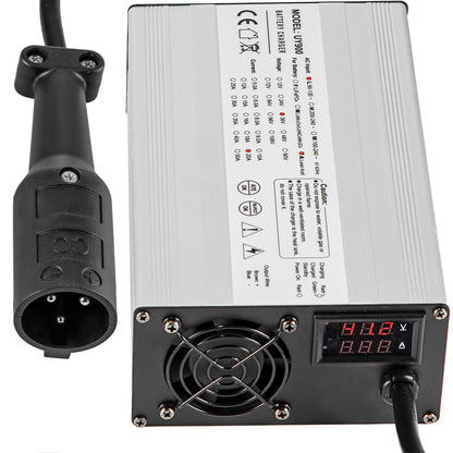 VEVOR Golf Cart Battery Charger, 36V/48V Smart Charger for L 48V | 15A | 3-Pin Round Plug, Lead-Acid