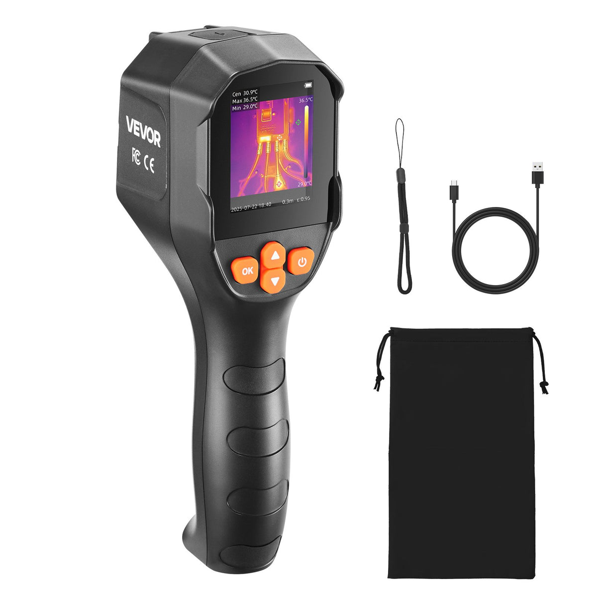 VEVOR Thermal Imaging Camera, Handheld Infrared Thermal Imag 96 x 96 IR - TISR 240 x 180