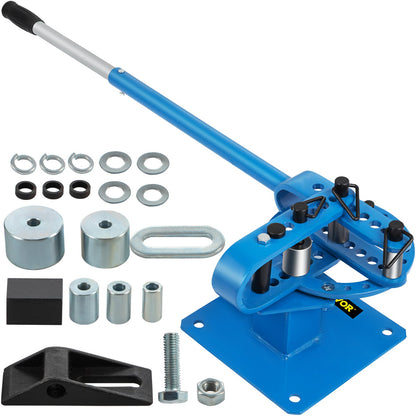 VEVOR Manual Pipe Tube Bender, Heavy Duty Metal Bender Tool  1-3 inch / Blue