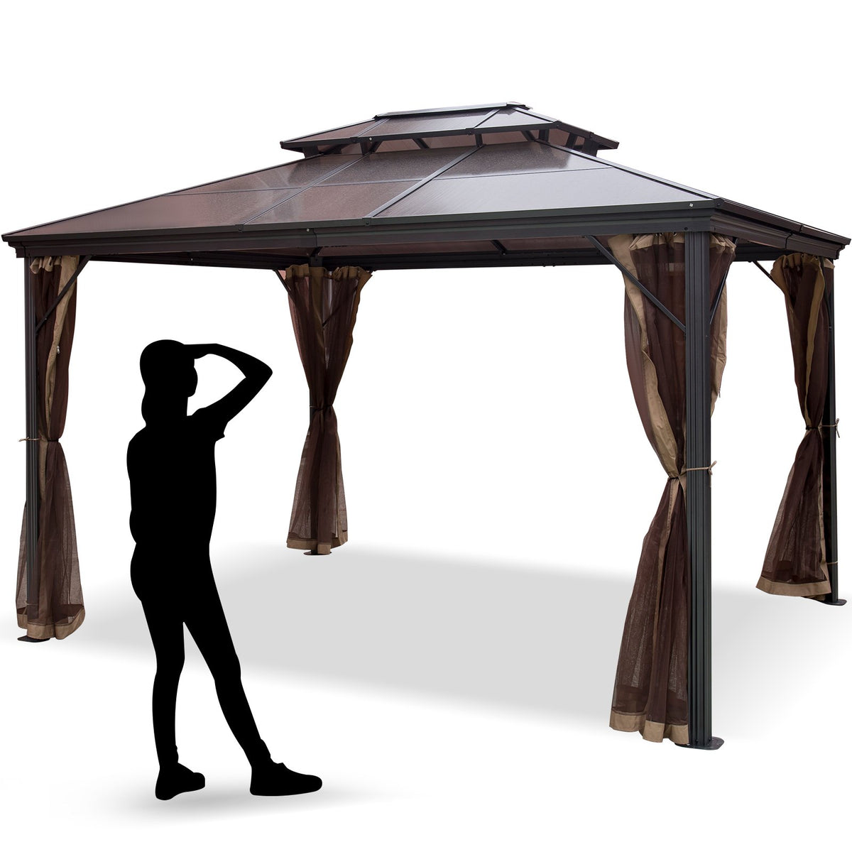 VEVOR Hardtop Gazebo 10 x 10 ft
