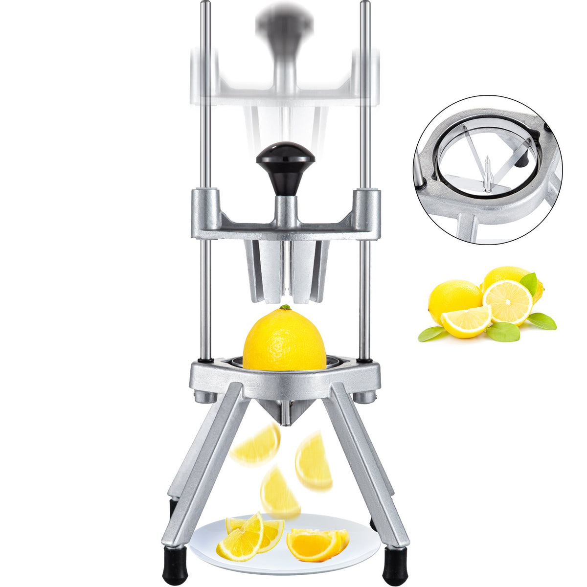 VEVOR Commercial Easy Wedger, Stainless Steel Blade Fruit an 4 Sections