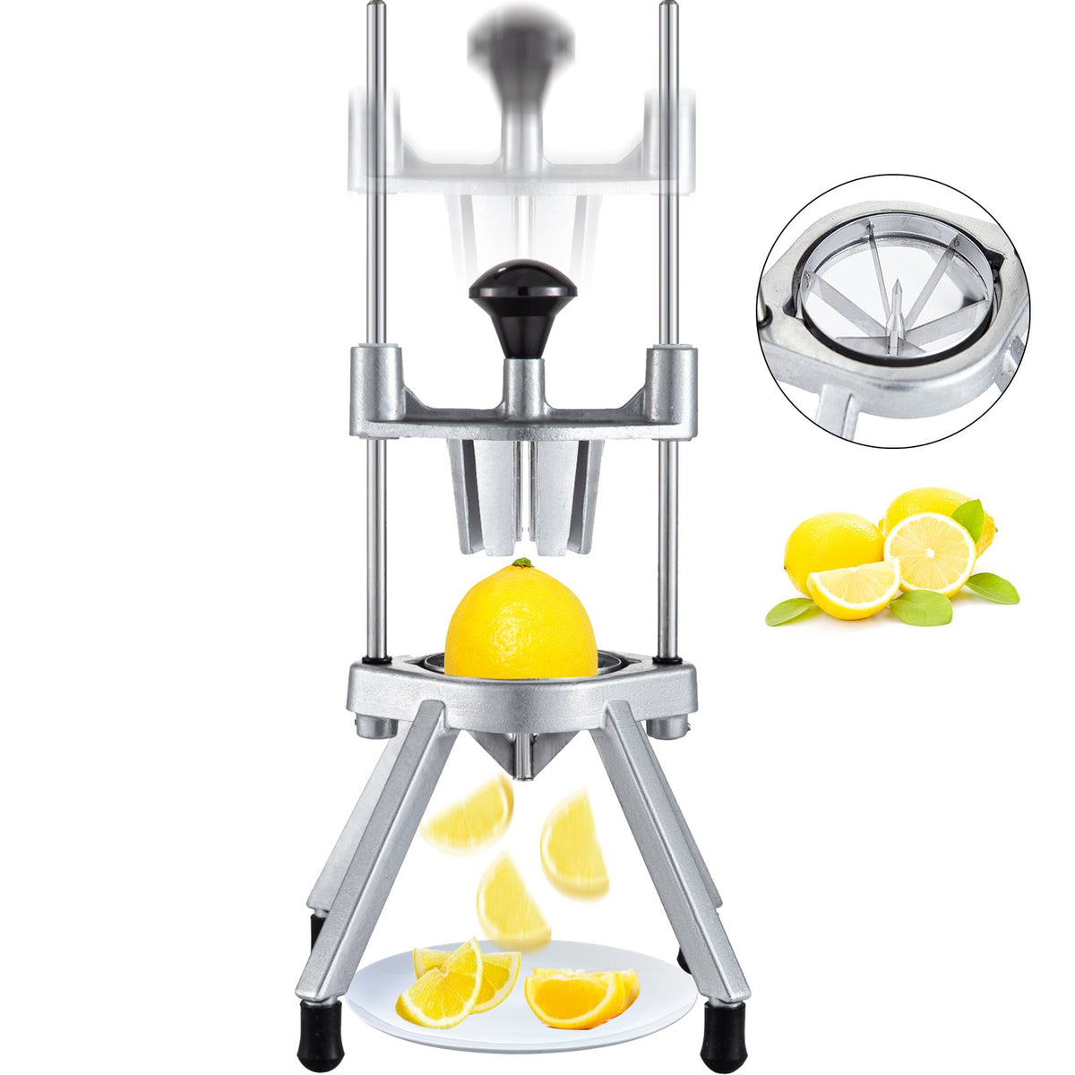 VEVOR Commercial Easy Wedger, Stainless Steel Blade Fruit an 6 Sections