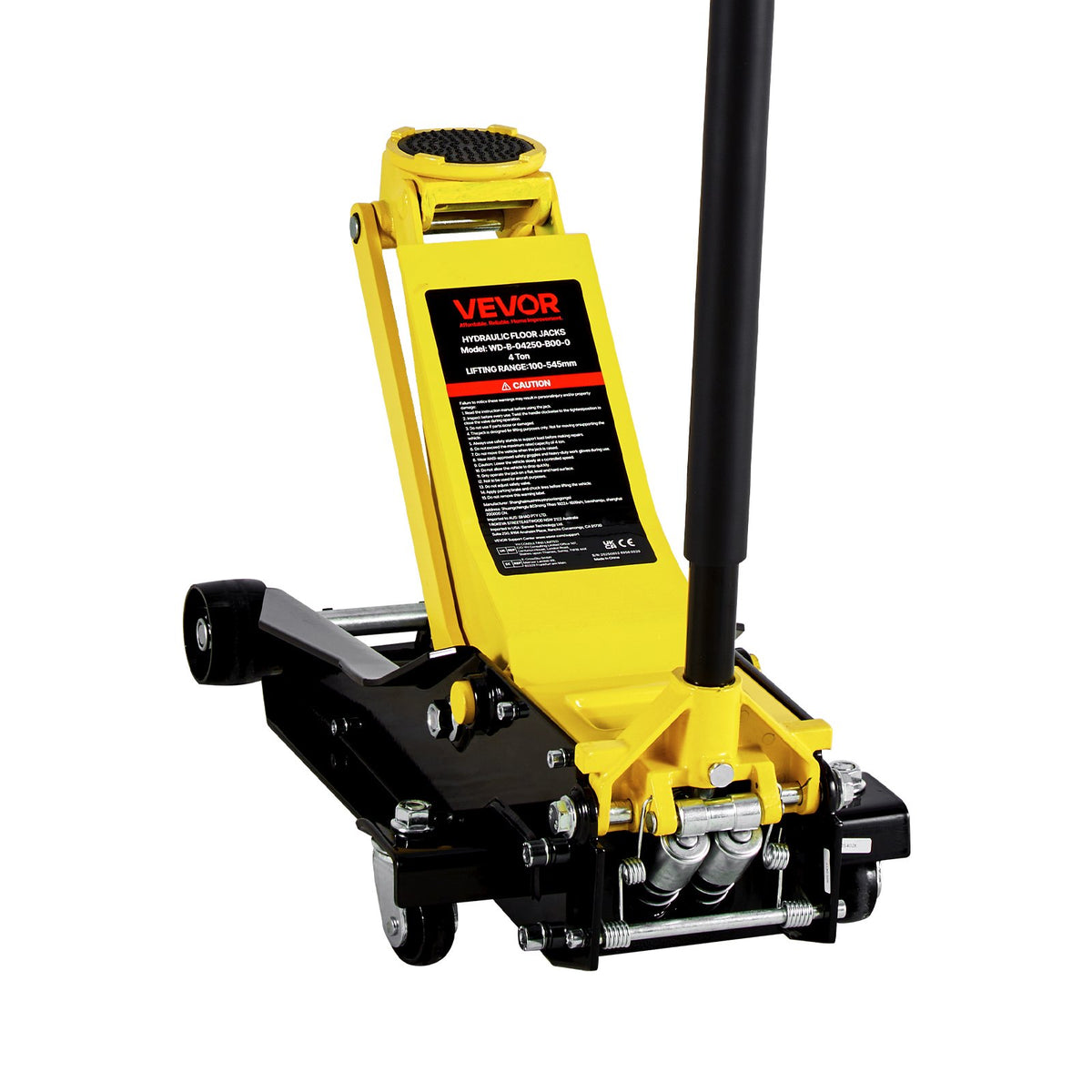 VEVOR Low Profile Floor Jack, 1.5 to 4 Ton Capacity, Aluminu 4 Ton / Steel / Dual Piston