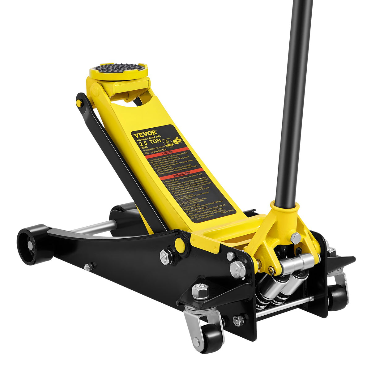 VEVOR Low Profile Floor Jack, 1.5 to 4 Ton Capacity, Aluminu 2.5 Ton / Steel / Dual Piston