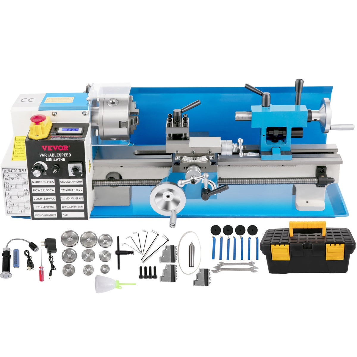 VEVOR Compact Metal Lathe 7 inch / 14 inch