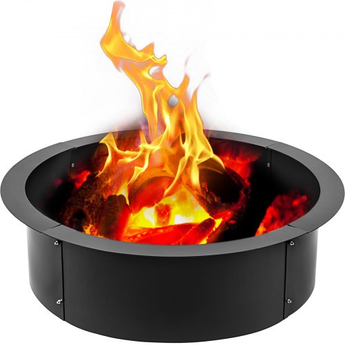 VEVOR steel fire pit ring insert Round - 36 in outer - 30 in inner - 3.0 mm