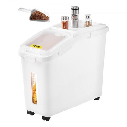 VEVOR rolling dry food storage bin 50 L - 1 bin