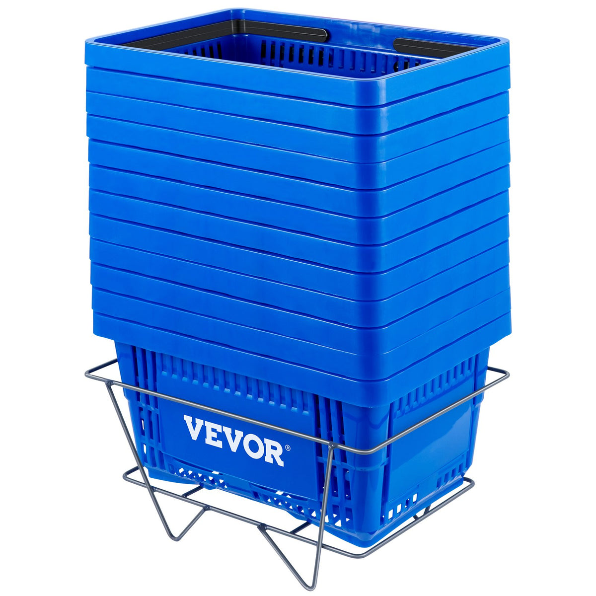 VEVOR Shopping Basket, Set of 12 Store Baskets with Plastic  Plastic / Blue