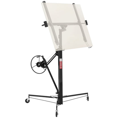 VEVOR Drywall Lift, 150 lbs Sheetrock Panel Hoist Jack with  11 ft / Black