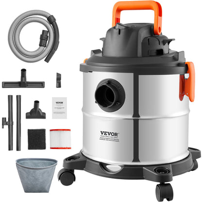 VEVOR Wet Dry Shop Vac 5.5 Gal, 6 Peak HP, Wet/Dry