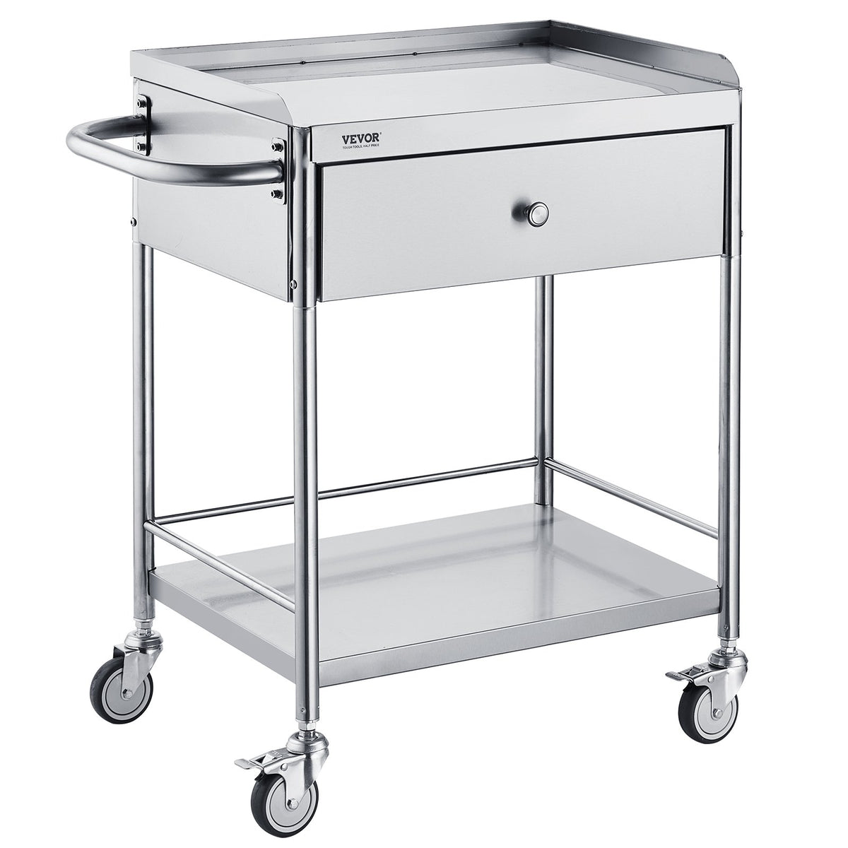 VEVOR Rolling Utility Cart Medical Cart - 2 Layers, 220 lbs