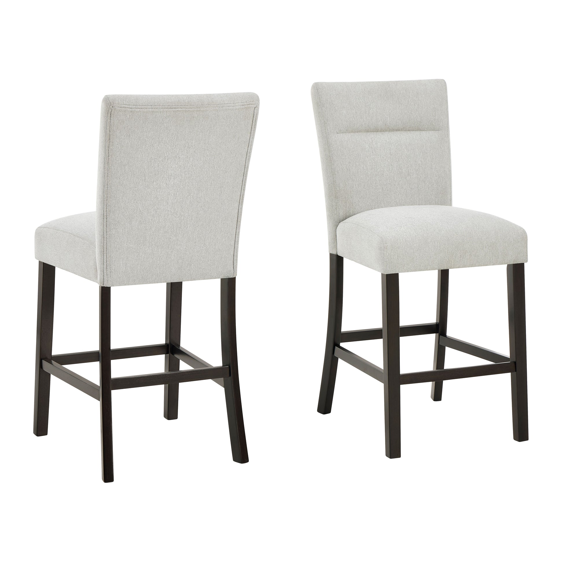 Cavira Modern Upholstered Counter Height Stools, Set of 2, Gray image 5