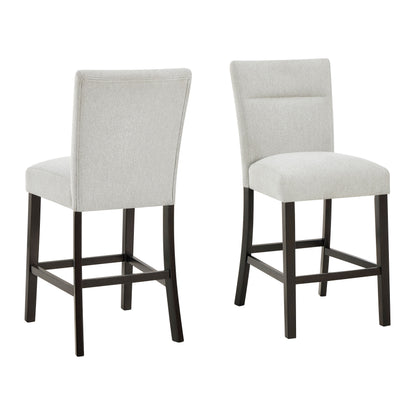Cavira Modern Upholstered Counter Height Stools, Set of 2, Gray image 5
