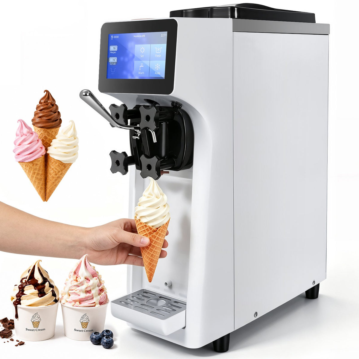 VEVOR Commercial Soft Serve Ice Cream Machine