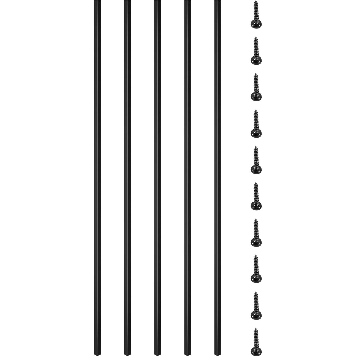 VEVOR Square Metal Deck Balusters & Spindles 16 PCS / 44 inch