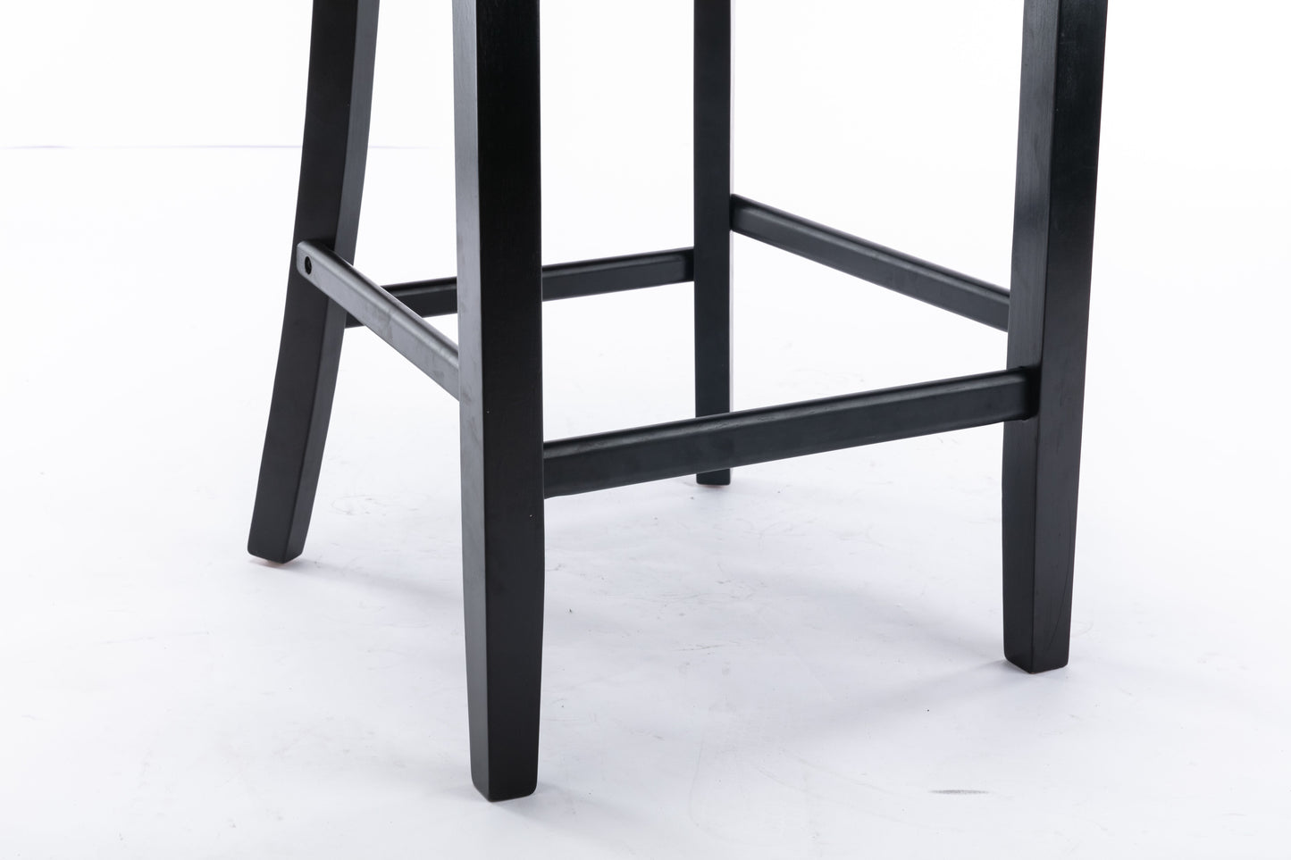 Contemporary Velvet Upholstered Barstools with Button Tufted Decoration and Wooden Legs, and Chrome Nailhead Trim, Leisure Style Bar Chairs,Bar stools, Set of 2 (Gray),SW1902GY image 10