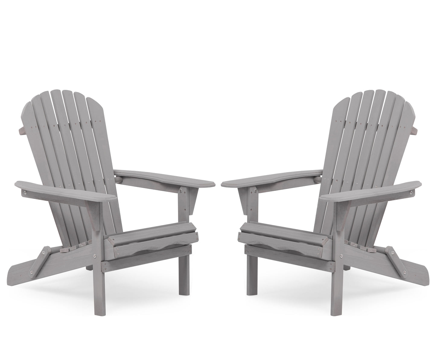 Wood Lounge Patio Chair for Garden Outdoor Wooden Folding Adirondack Chair Set of 2 Solid Wood Lounge Patio Chair for Garden, Lawn, Backyard, image 6
