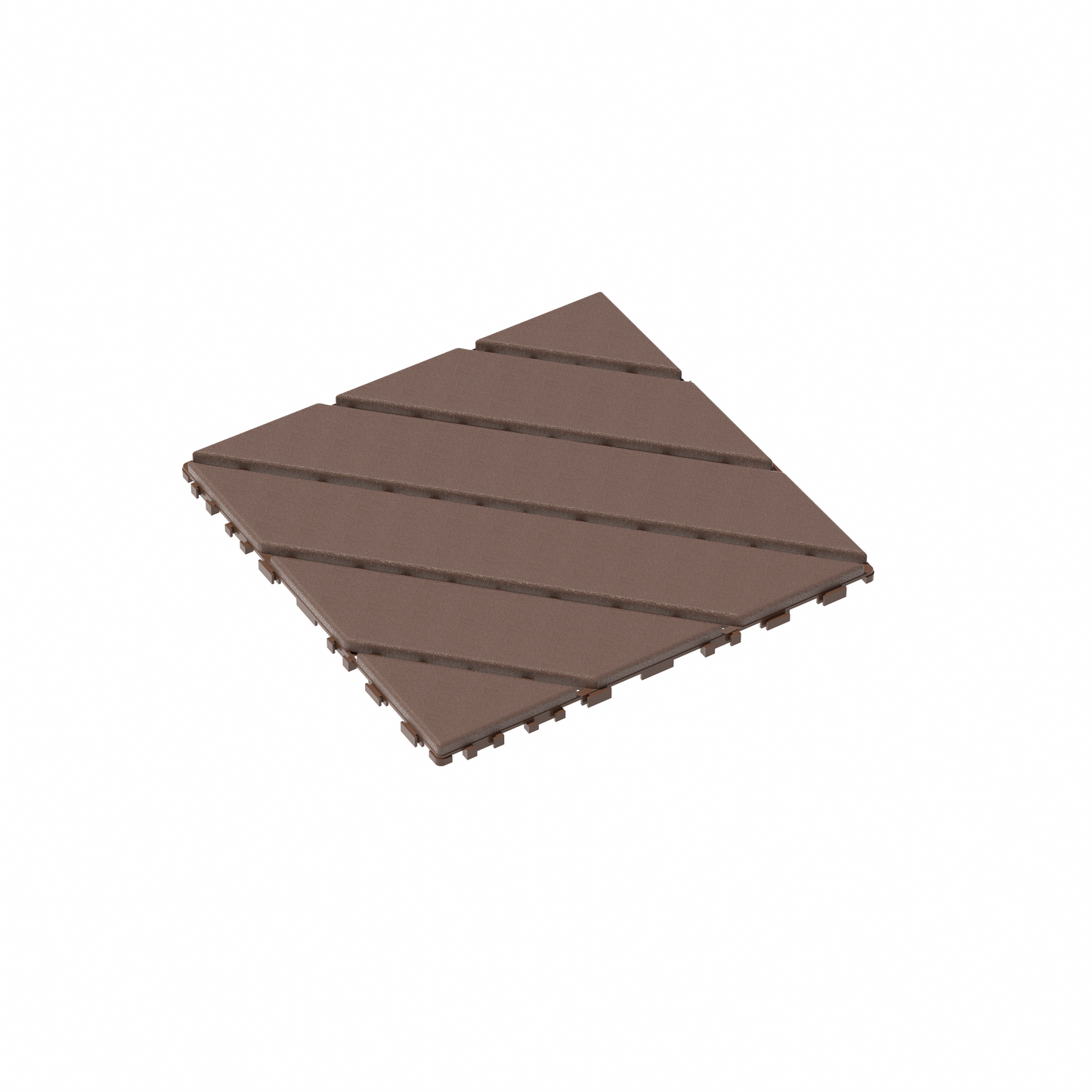 Plastic Interlocking Deck Tiles,44 Pack Patio Deck Tiles,12"x12" Square Waterproof Outdoor All Weather Use, Patio Decking Tiles for Poolside Balcony Backyard, Brown image 1