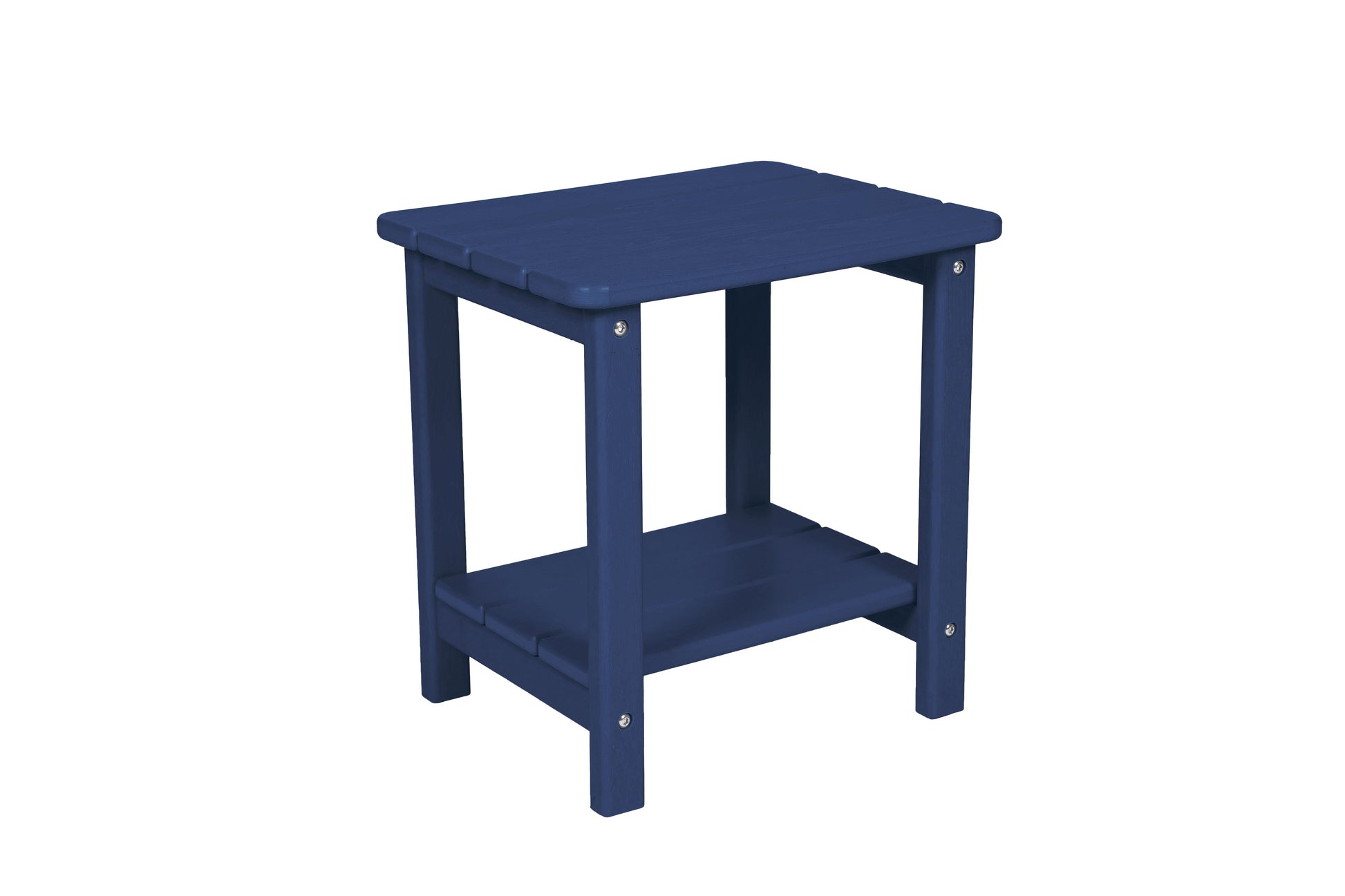 All Weather Rocking Chair Set with Side Table, 3-Piece Rocking Chair Set with Wood-Texture, Navy Blue(includes 2 Rocking Chairs and 1 Table) image 2