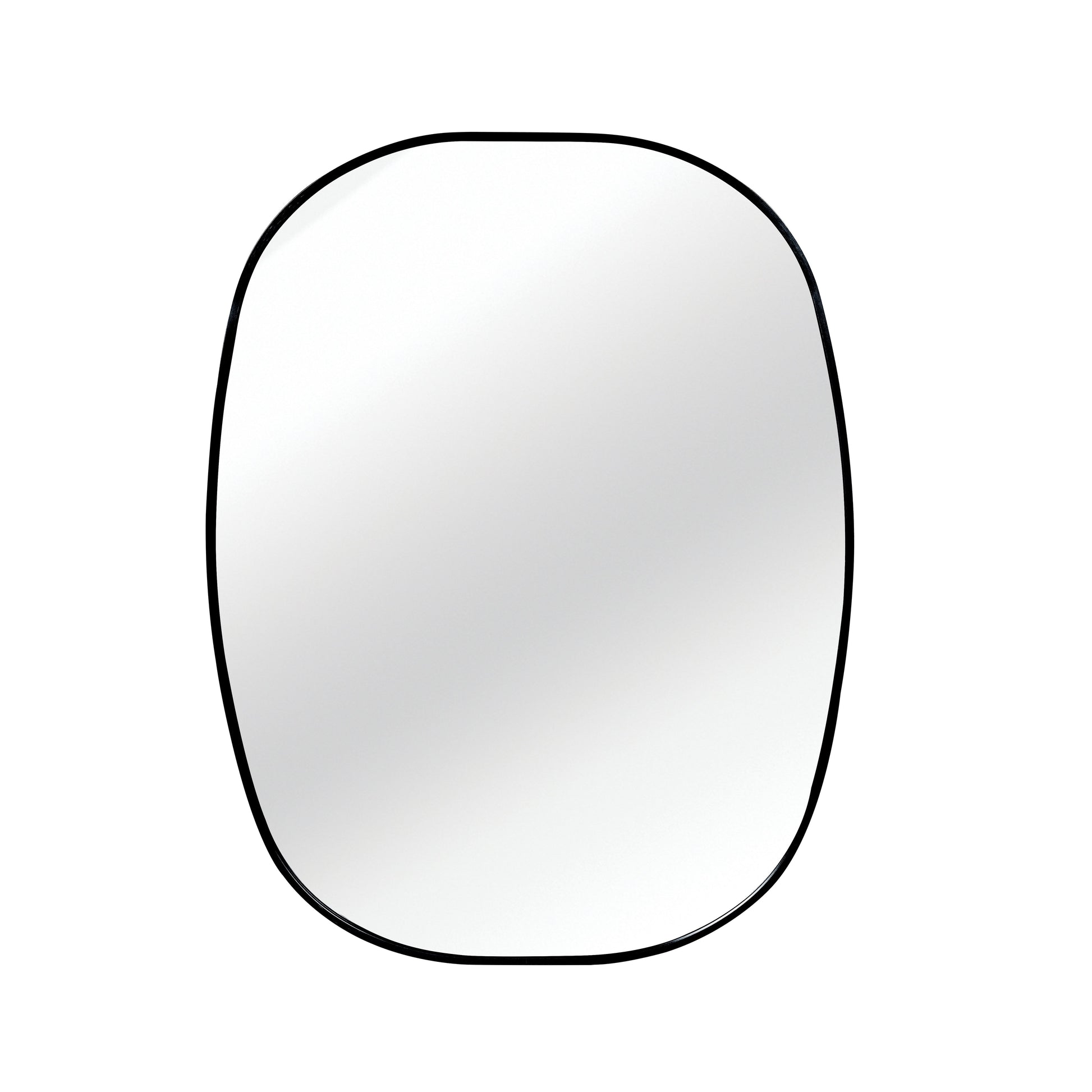 24x32 in Black Metal Framed Oval Vanity Bathrrom Mirror for Wall image 8
