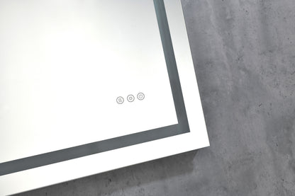 36 x 28 Inch LED Bathroom Mirror with Front, Wall Mounted Vanity Mirror, Anti-Fog, Memory, 3 Colors, Stepless Dimmable image 2