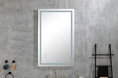 36 x 28 Inch LED Bathroom Mirror with Front, Wall Mounted Vanity Mirror, Anti-Fog, Memory, 3 Colors, Stepless Dimmable image 8