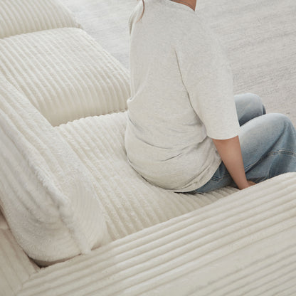 Cloud Sectional Couches for Living Room, Convertible L-Shape Couch with Ottoman image 11
