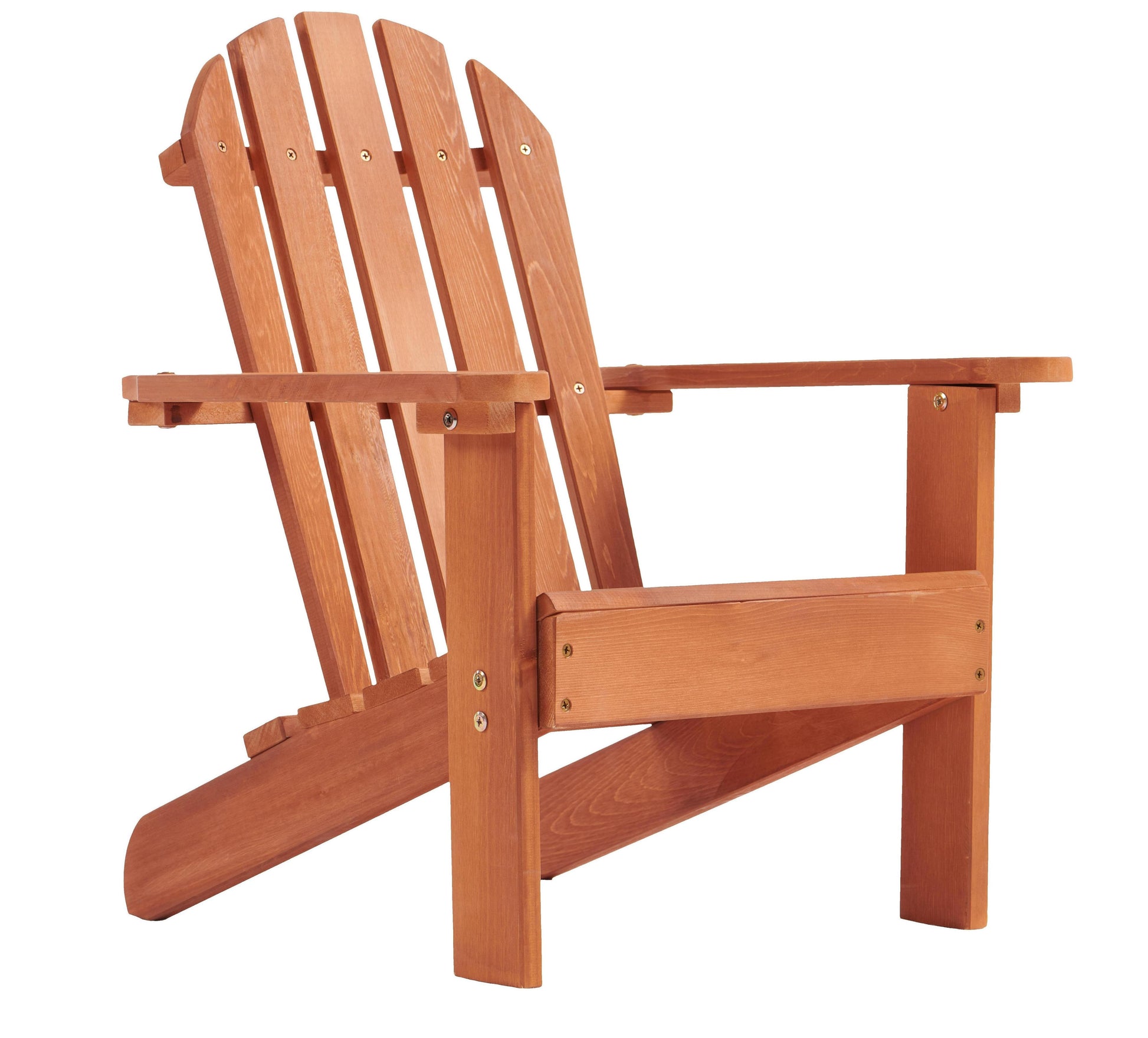 Wooden Kid's Adirondack Chair for Indoor and Outdoor, Natural Cedar Patio Lounge Chiar for Kids image 10