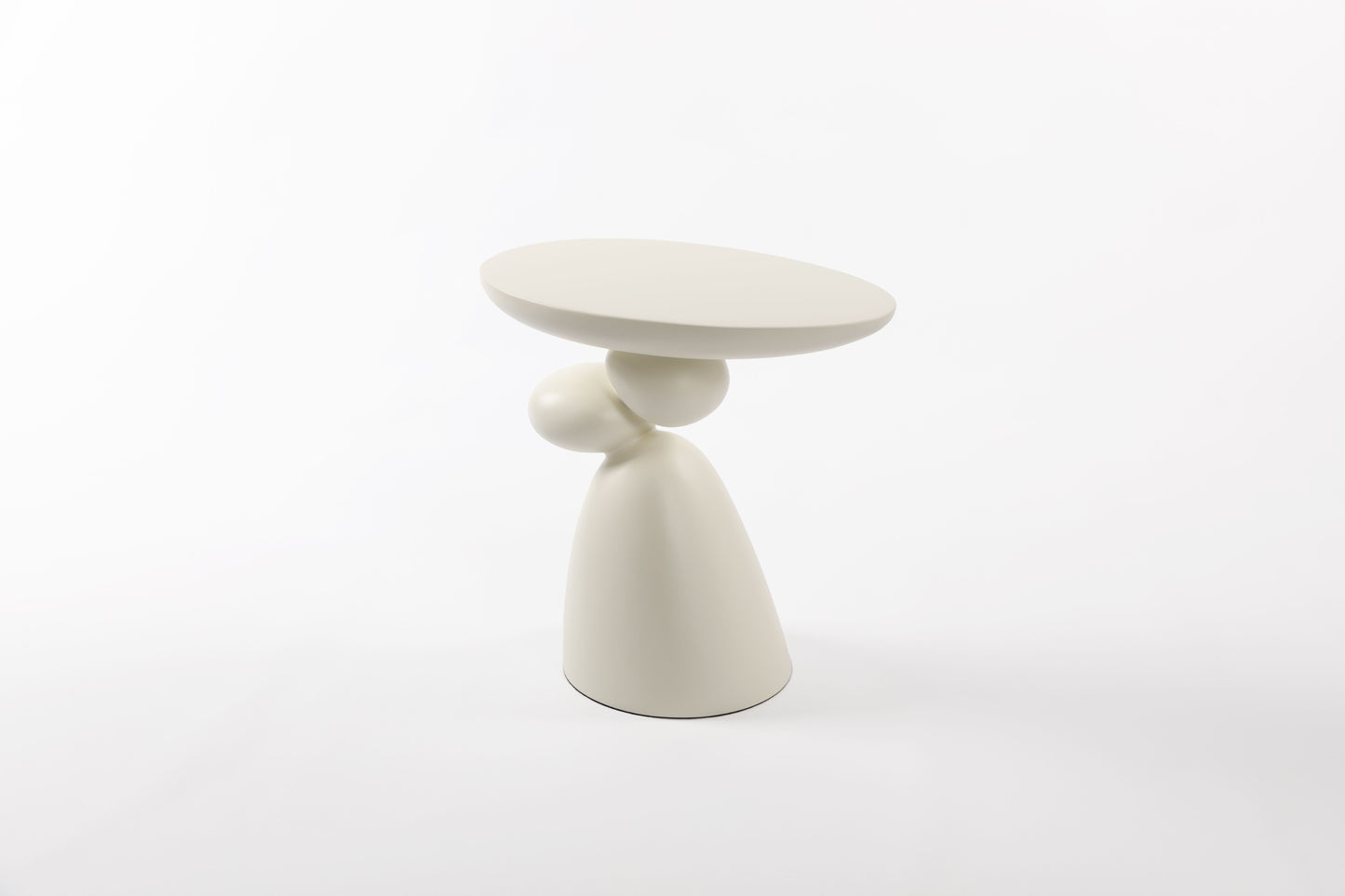 Lucky Stone End Table, Fiberglass Side Table, Modern Minimalist Corner Table, Coffee table with Decoration, Home Decor for Living Room, Bedroom, Guestroom image 4